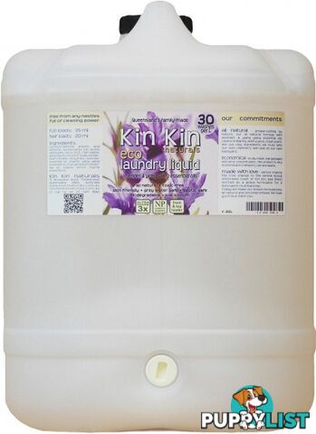 Kin Kin Naturals Eco Laundry Liquid Lavender & Ylang Ylang 20L - Kin Kin Naturals - 93705105015408