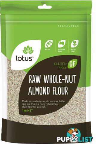 Lotus  Raw Whole-Nut Almond Flour  1kg - Lotus - 9317127010258