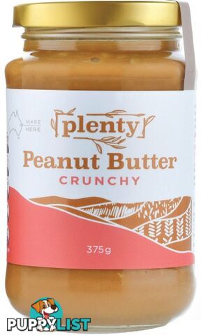 Plenty Peanut Butter Crunchy 375g - Plenty - 9311964003107