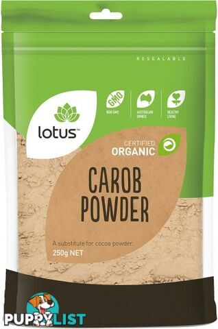 Lotus Organic Carob Powder  250gm - Lotus - 9317127639695