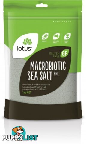 Lotus Macrobiotic Sea Salt - Fine 1kg - Lotus - 9317127639510