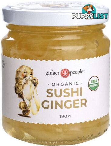 The Ginger People Sushi Ginger Organic 12x190g - The Ginger People - 734027984035