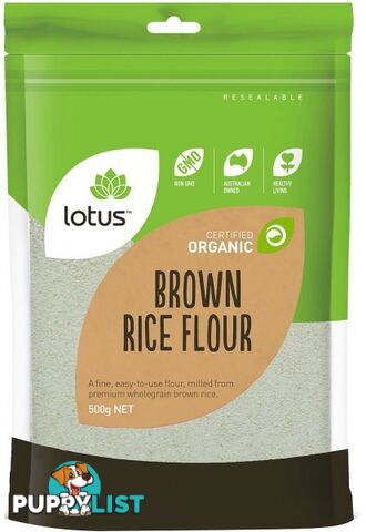 Lotus Organic Brown Rice Flour 500g - Lotus - 9317127638070