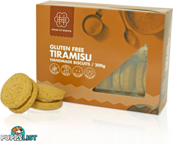 House of Biskota Gluten Free Tiramisu Biscuits 200g - House of Biskota - 9336989000320