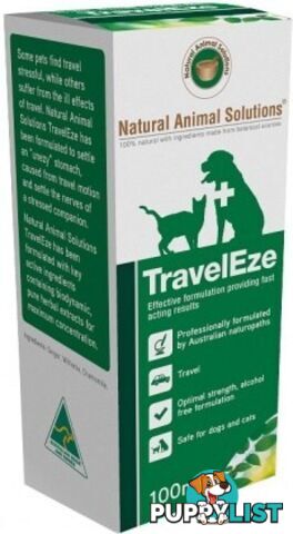 Natural Animal Solutions TravelEze 100ml - Natural Animal Solutions - 9341976000177