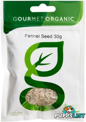 Gourmet Organic Fennel Seed 30g - Gourmet Organic Herbs - 9332974000054