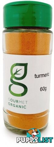 Gourmet Organic Turmeric Shaker 60g - Gourmet Organic Herbs - 9332974003086