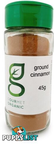 Gourmet Organic Ground Cinnamon Shaker 45g - Gourmet Organic Herbs - 9332974000603