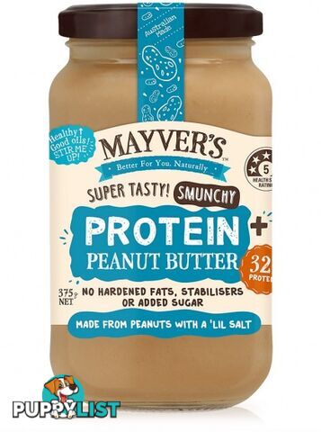 Mayvers Peanut Butter Protein Plus 375g - Mayvers - 9310885115852