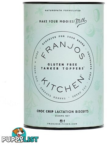 Franjo's Kitchen  Choc Chip Tanker Topper Lactation Biscuits 252g - Franjos Kitchen - 806809017740