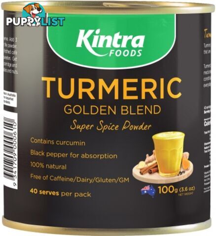 Kintra Foods Turmeric Golden Blend Powder 100g - Kintra Foods - 9341709000610