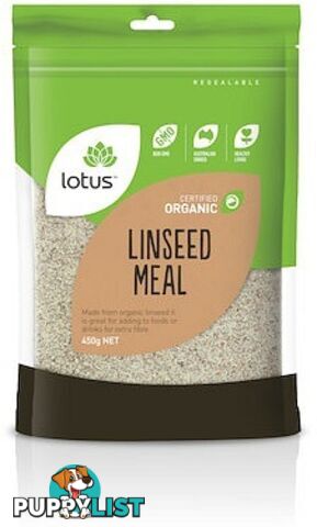 Lotus Organic Linseed (Flaxseed) Meal  450g - Lotus - 9317127007340