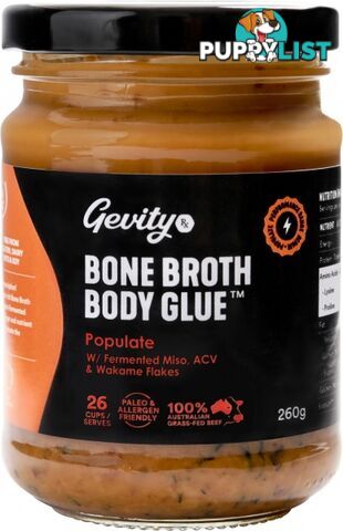 Gevity Rx Bone Broth Body Glue Populate  390g - Gevity Rx - 0735850095813