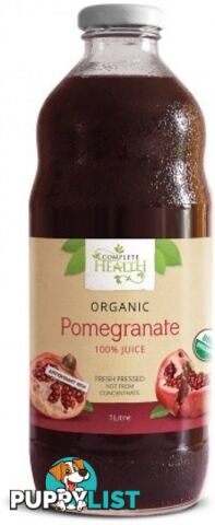 Complete Health Products Organic Pomegranate 100% Juice 1L - Complete Health Products - 9347880000029