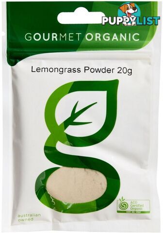 Gourmet Organic Lemongrass Powder 20g Sachet - Gourmet Organic Herbs - 9332974000887