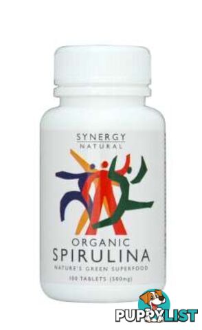 Synergy Spirulina Powder 100gm Organic - Synergy - 9318690000615