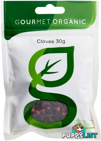 Gourmet Organic Cloves 30g Sachet x 1 - Gourmet Organic Herbs - 9332974000313