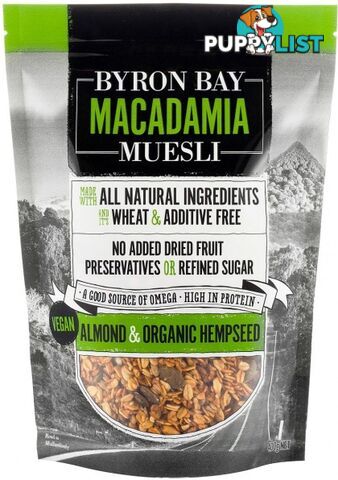 Byron Bay Macadamia Muesli Almond & Organic Hempseed 400g - Byron Bay Macadamia Muesli - 799439882140