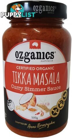 Ozganics Organic Tikka Masala Sauce 500g - Ozganics - 9327304002242