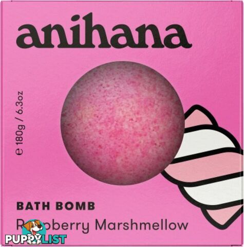 Anihana Bath Bomb Melt Raspberry Marshmallow 180g - Anihana - 9421906696080