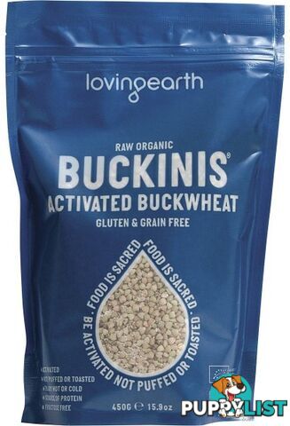 Loving Earth Buckinis Activated Buckwheat 450g - Loving Earth - 9339709003489