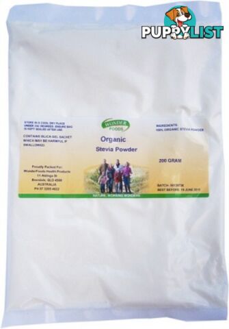 Wonderfoods Organic Herbal Stevia Powder  200g - Wonder Foods - 0724022249505