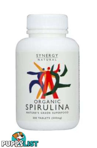 Synergy Spirulina  500mg x 200 tabs Organic - Synergy - 9318690000523