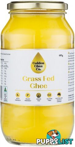 Golden Ghee Co Grass Fed Ghee  685g - Golden Ghee Co - 746935155261