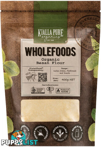 Kialla Organic Besan Flour  400g - Kialla Pure Organics - 9313958008167