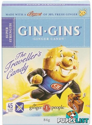 The Ginger People Gin Gins Ginger Candy Super Strength 12x84g - The Ginger People - 734027981065