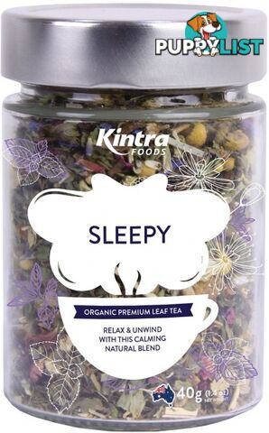 Kintra Foods Sleepy Leaf Tea 40g Jar - Kintra Foods - 9341709000771