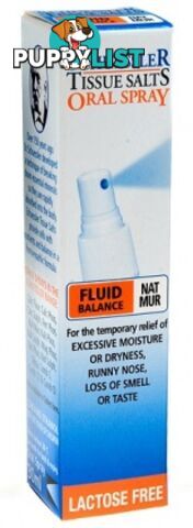 Schuessler Tissue Salts Oral Spray Nat Mur - Fluid Balance 30ml - Martin & Pleasance - 9324294000982