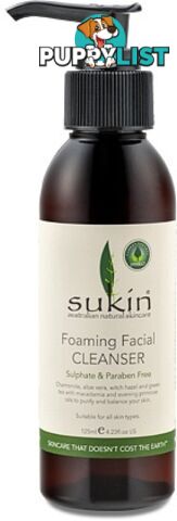 Sukin Foaming Facial Cleanser Pump 125ml - Sukin Naturals - 9327693000317