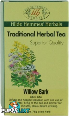 Hilde Hemmes Willow Bark 75gm - Hilde Hemmes Herbals - 9315915006476