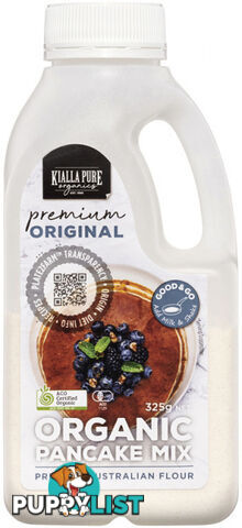 Kialla Organic Pancake Mix Original 325g - Kialla Pure Organics - 9313958005685