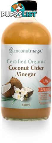 Coconut Magic Organic Coconut Cider Vinegar with The Mother  480ml - Coconut Magic - 9348065000247