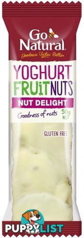 Go Natural Yoghurt Fruit & Nut Delight Bars 16x50g - Go Natural - 93474498