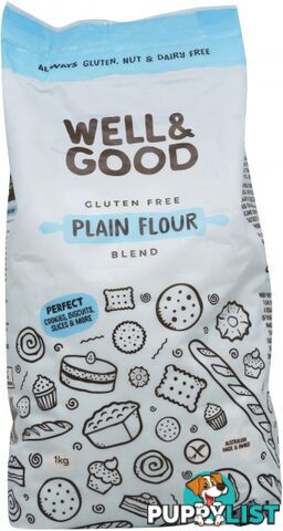 Well And Good Plain Flour Blend 1Kg - Well & Good - 9337096100279