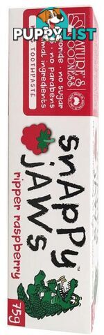 Snappy Jaws Kids Toothpaste 75g Raspberry - Snappy Jaws - 9311968113451