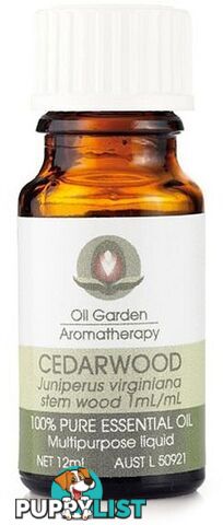 Oil Garden Cedarwood Pure Essential Oil 12ml - Oil Garden - 9312658200345