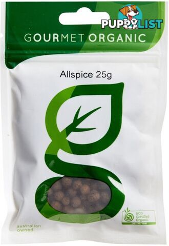 Gourmet Organic Allspice 25g Sachet x 1 - Gourmet Organic Herbs - 9332974000153