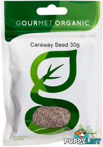 Gourmet Organic Caraway Seed 30g Sachet x 1 - Gourmet Organic Herbs - 9332974000023