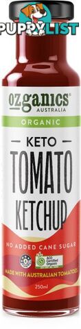 Ozganics Organic Tomato Ketchup NAS  250ml - Ozganics - 9327304000231