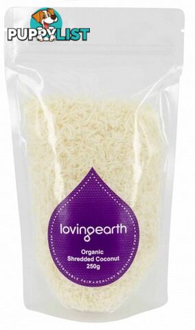 Loving Earth Shredded Coconut 250g - Loving Earth - 9339709001058