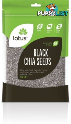 Lotus Chia Seeds Black  1Kg - Lotus - 9317127003519