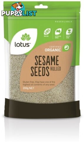 Lotus Organic Sesame Seeds Hulled 200g - Lotus - 9317127640325