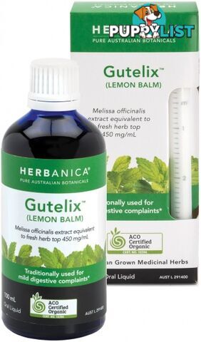 Herbanica Gutelix (Lemon Balm) Oral Liquid 100ml - Herbanica - 9327842008393