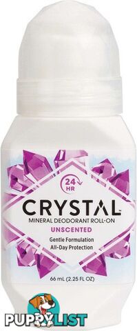 Crystal Roll-On Deodorant Unscented 66ml - Crystal - 086449256635