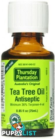 Thursday Plantation Tea Tree 100% Pure Oil 25ml - Thursday Plantation - 9312146011958