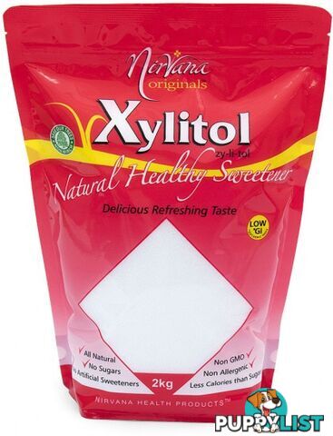 Nirvana Xylitol Stand Up Pouch 2kg - Nirvana Organics - 9338196000926